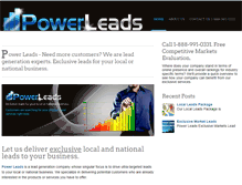 Tablet Screenshot of power-leads.com
